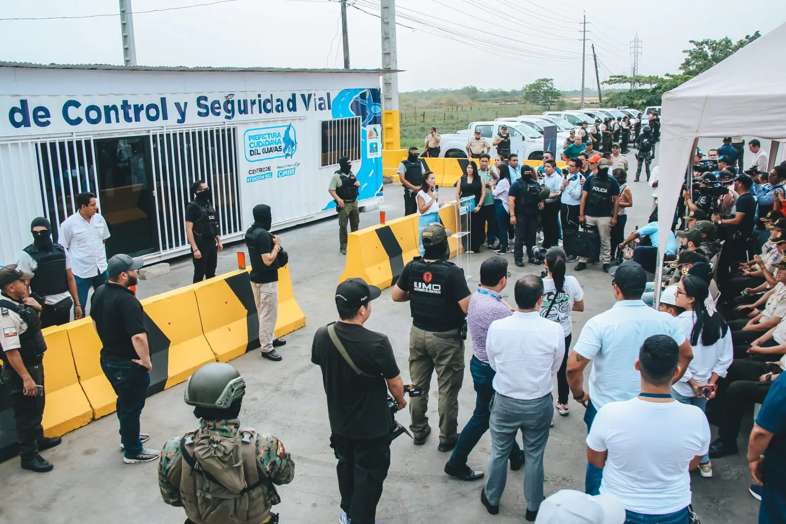 Prefectura del Guayas instala primer punto de control en peaje Durán-Boliche