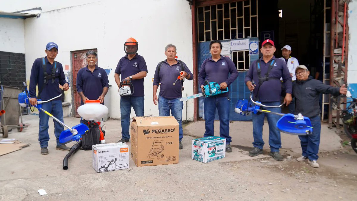 Dirección de Servicios Públicos de Durán renueva herramientas para el mantenimiento