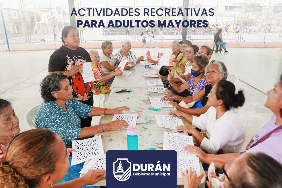 Jefatura de Inclusión Social del GAD Durán atiende a adultos mayores con programas cognitivos