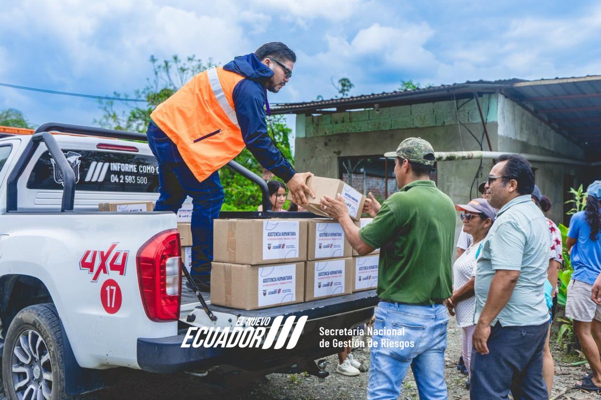 Gobierno Nacional entrega ayuda humanitaria en Bucay por inundaciones