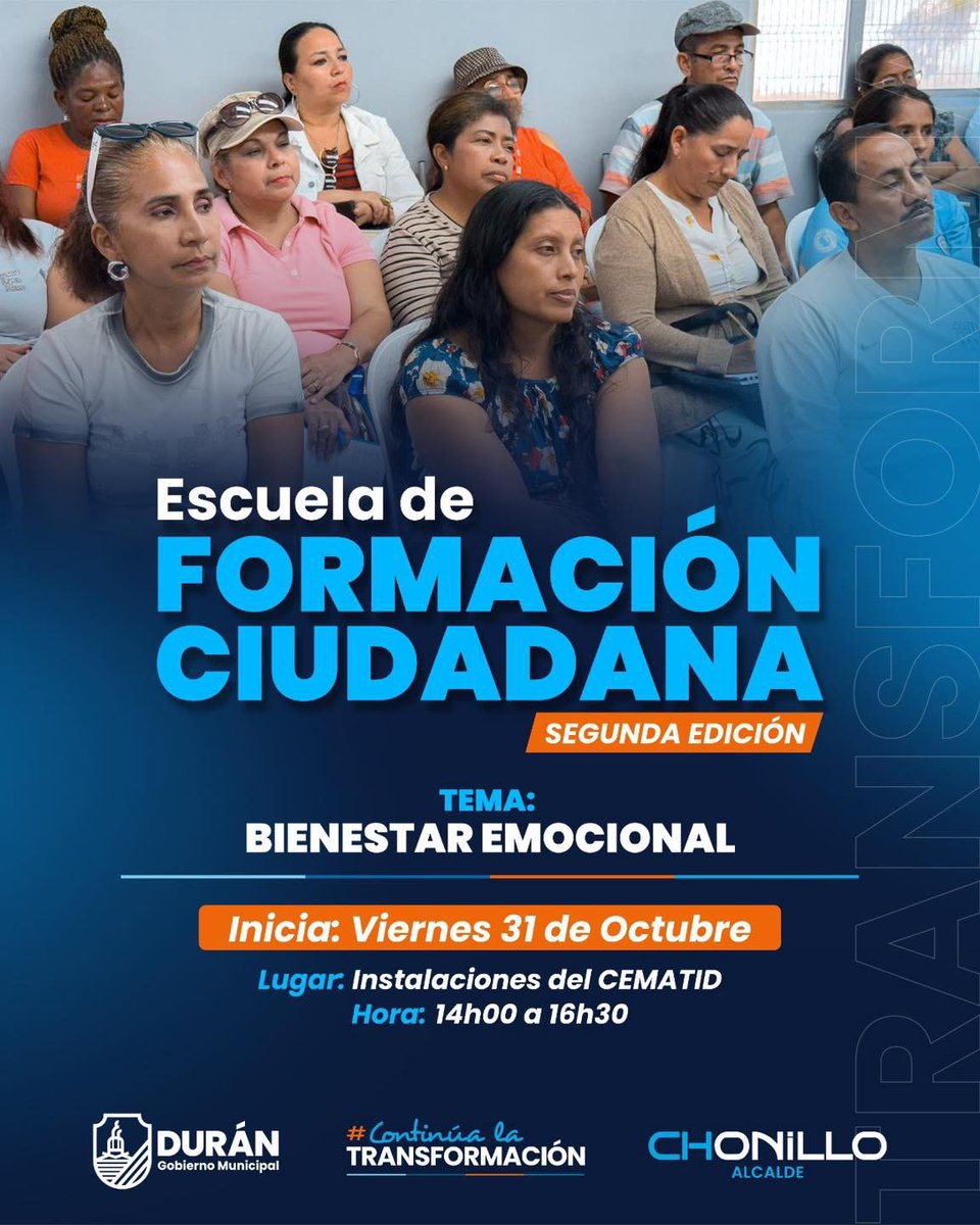 Durán: Escuela de Formación Ciudadana ofrece taller de bienestar emocional en CEMATID