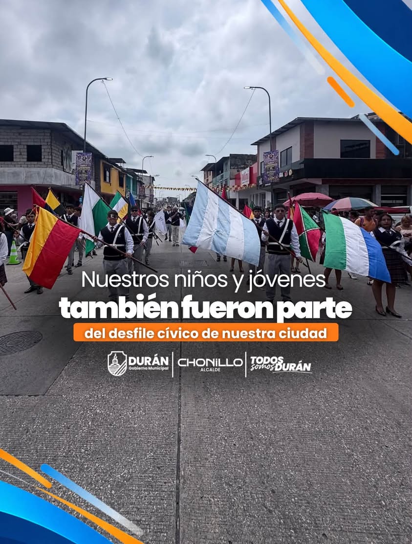 Durán celebra 124 años de parroquialización con desfile y civismo