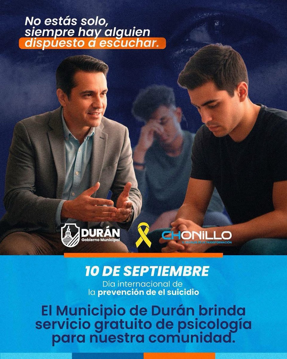 Durán habilita servicio gratuito de psicología para atender salud mental