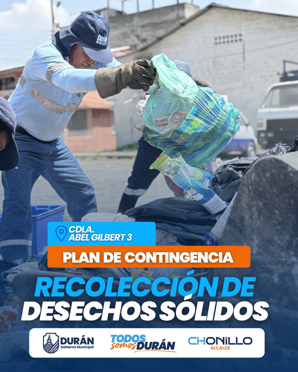Durán intensifica recolección de residuos para recuperar espacios en los sectores