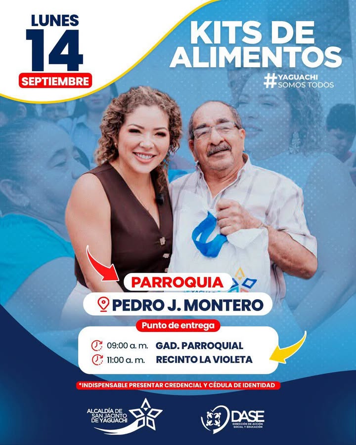 GAD San Jacinto organiza entrega de kits alimentarios en Boliche este lunes