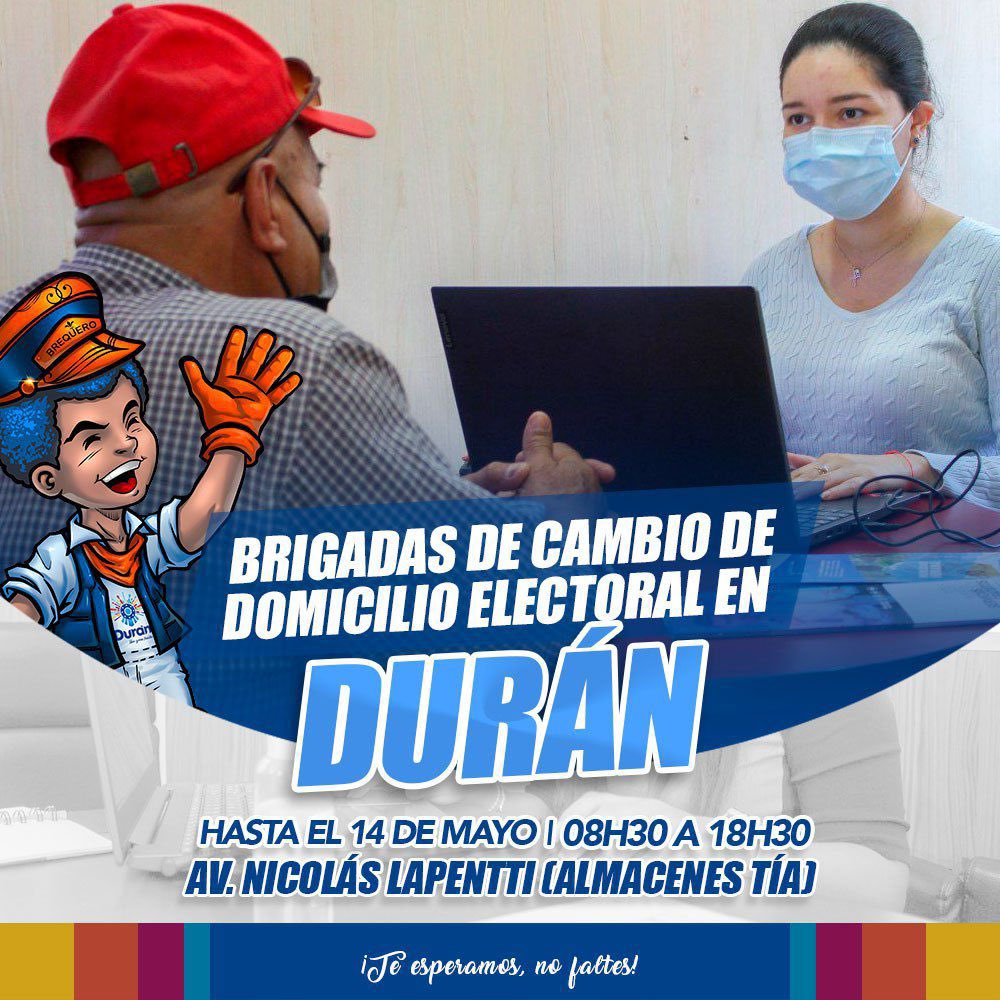 Cambio de domicilio eléctrico en Durán: horarios y requisitos para el trámite