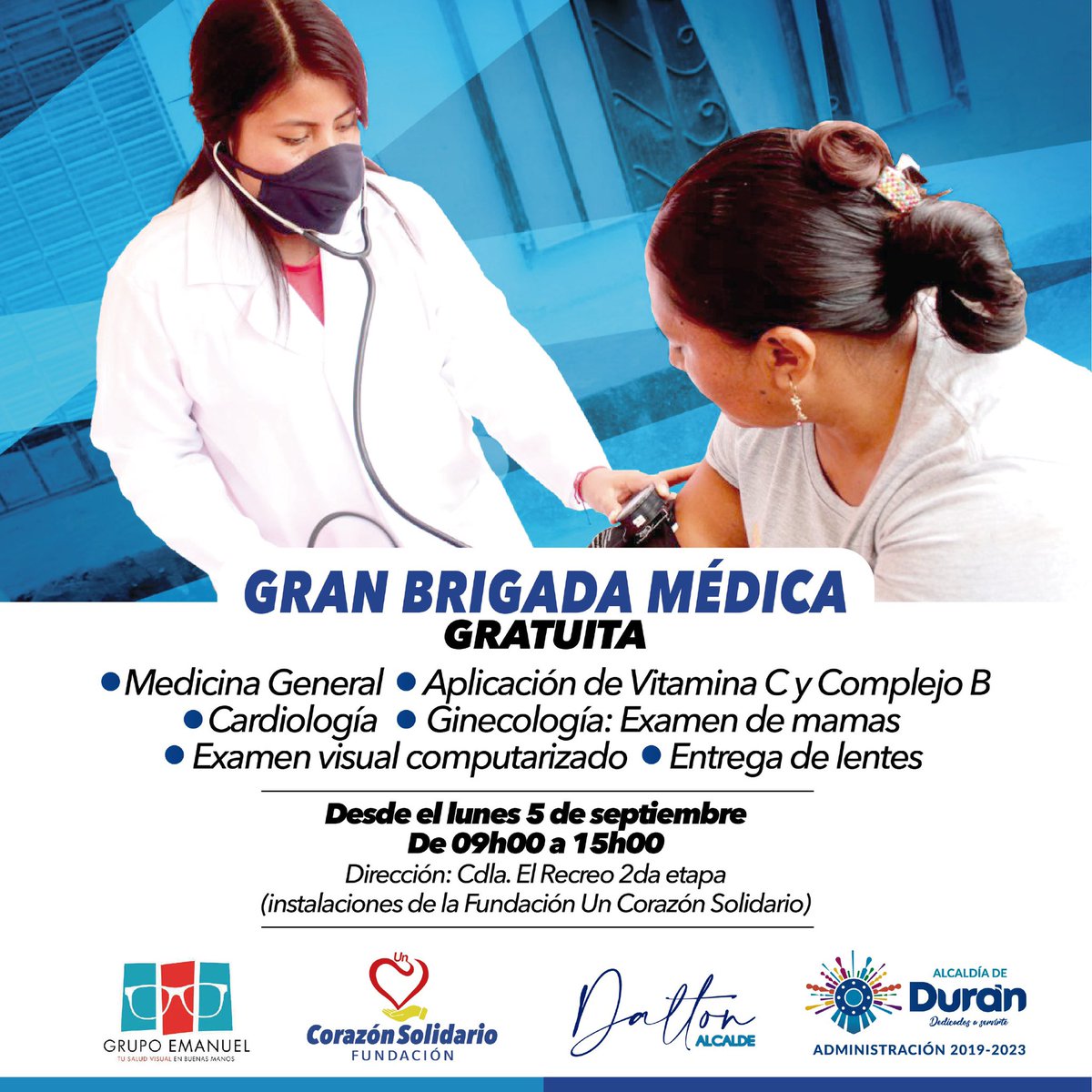 Brigada médica gratuita se instalará en El Recreo 2da etapa este lunes