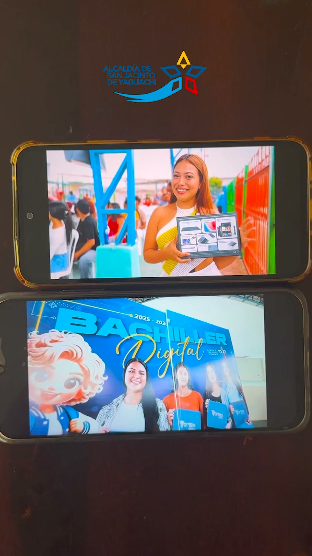 Tablets para 397 bachilleres de San Jacinto: el futuro digital llega a las aulas