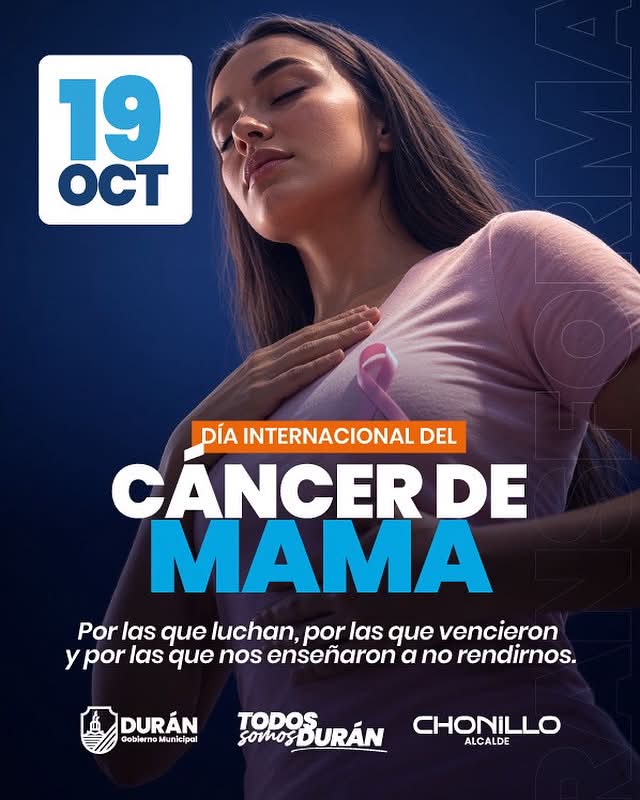 Durán rinde homenaje a mujeres con cáncer de mama y promueve detección temprana