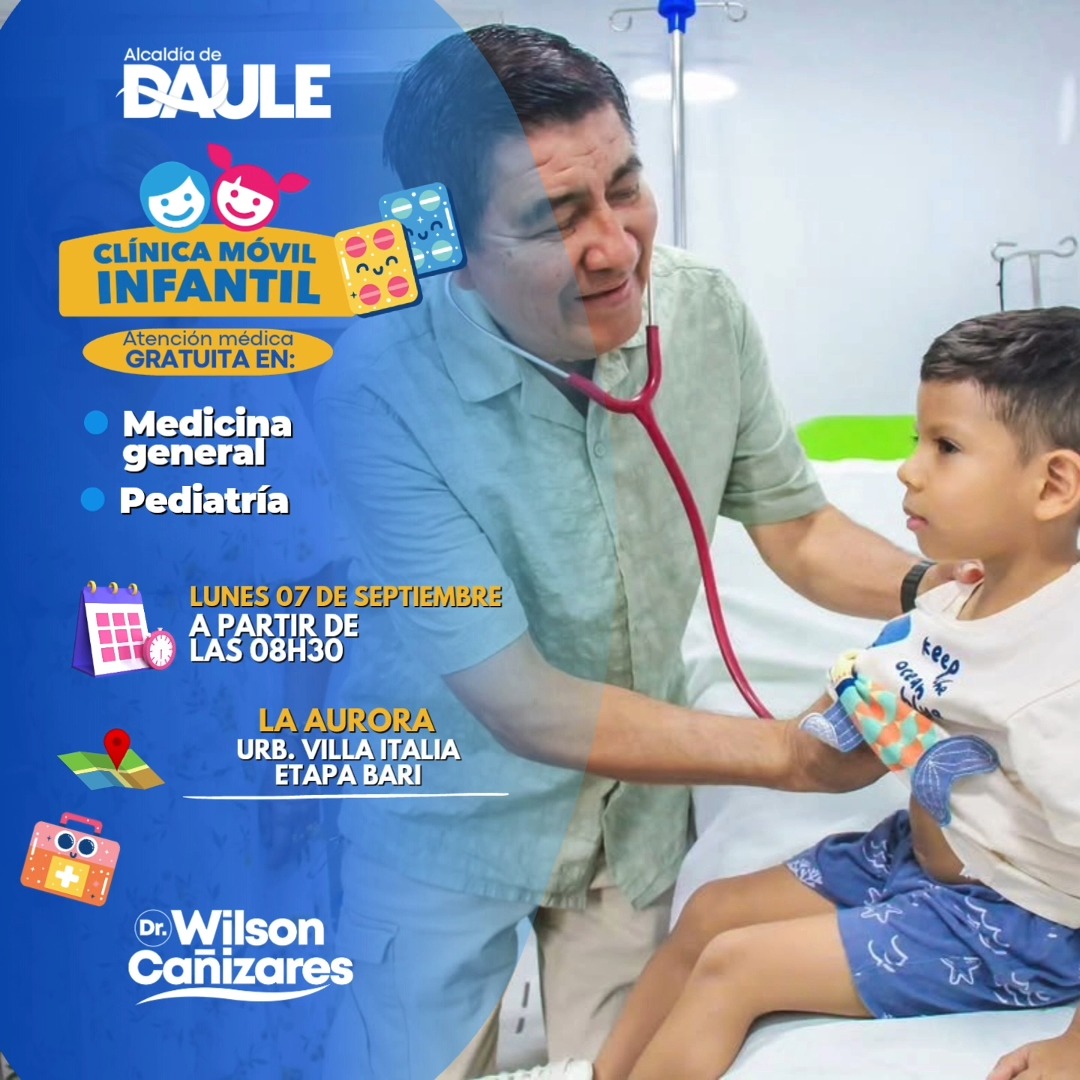 Clínicas móviles del GAD Daule llevan salud y veterinaria a los barrios de La Aurora y el cantón