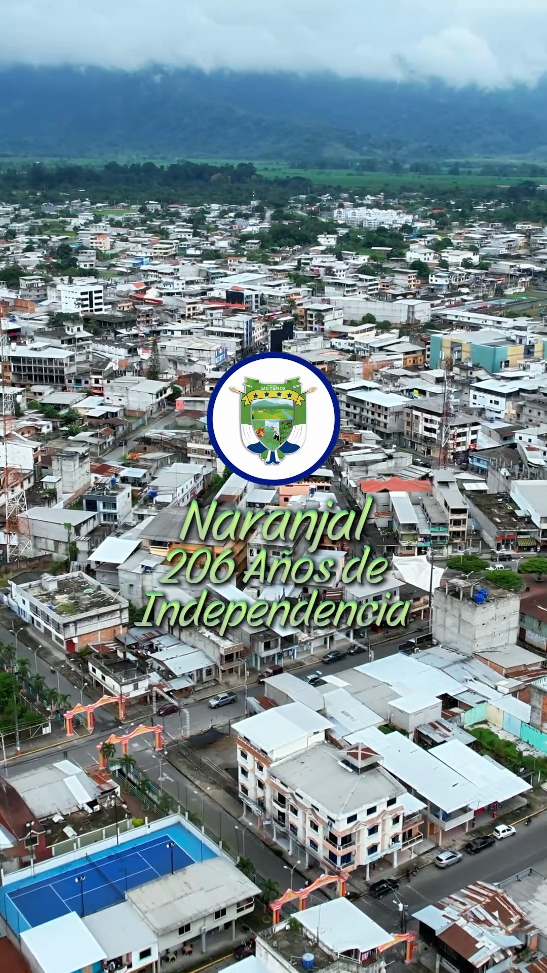 Junta parroquial de San Carlos celebra la independencia de Naranjal