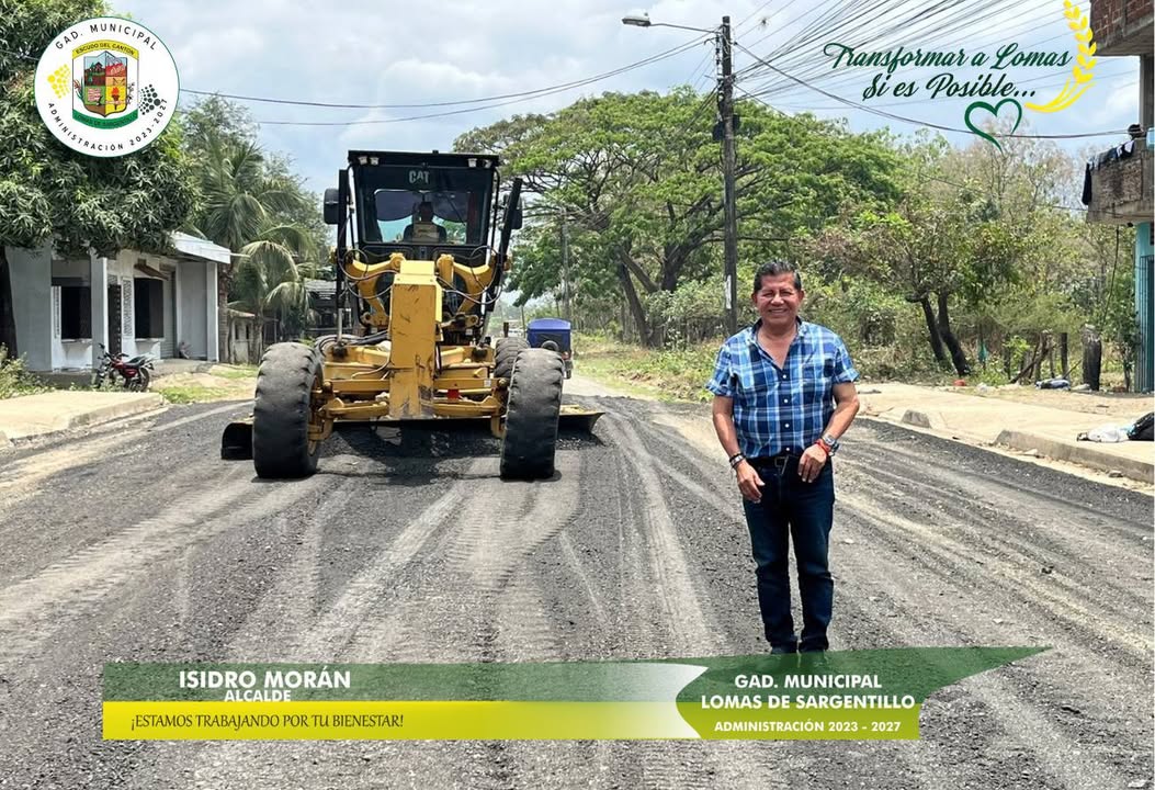 GAD Lomas de Sargentillo ejecuta mantenimiento vial en Monserrate para mejorar circulación