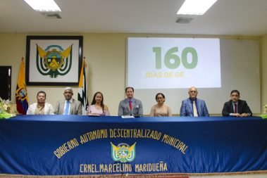 Coronel Maridueña celebra 31 años de cantonización con entrega de bandas y reconocimiento a la Policía