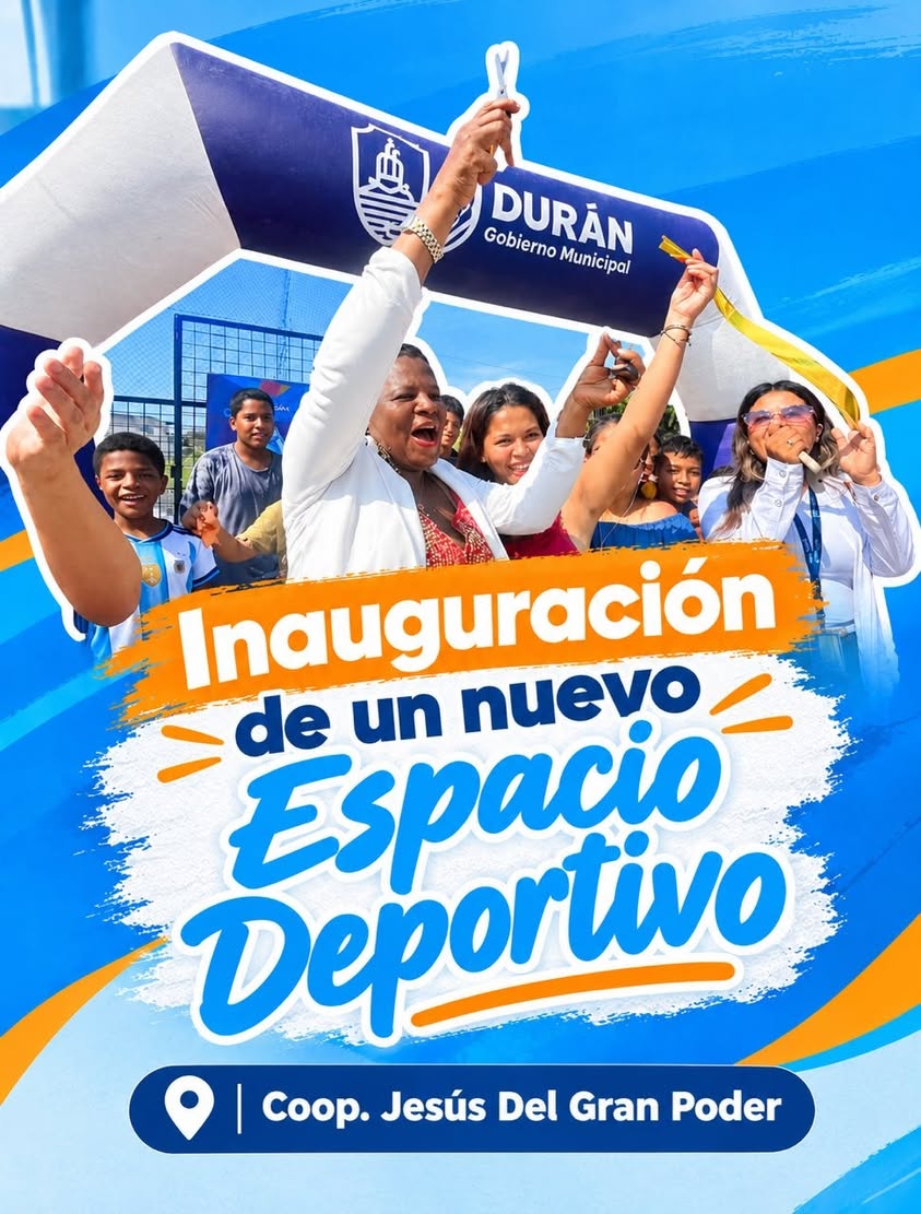 Entregan nuevo espacio deportivo para la Cooperativa Jesús del Gran Poder en Durán