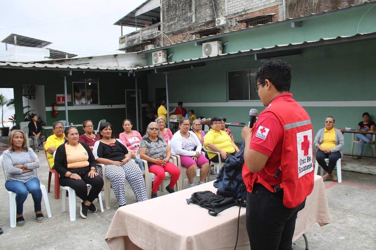 Cruz Roja y el GAD dictaron charla sobre Plan de Emergencia Familiar en Coronel Marcelino Maridueña