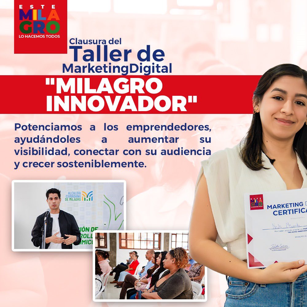 80 emprendedores milagreños reciben capacitación en marketing digital