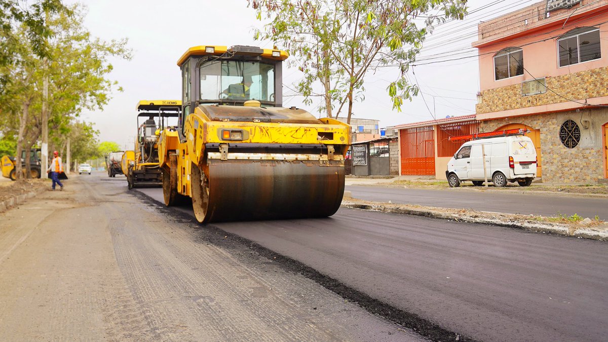 Avanza tercera etapa de transformación vial en El Recreo, Durán