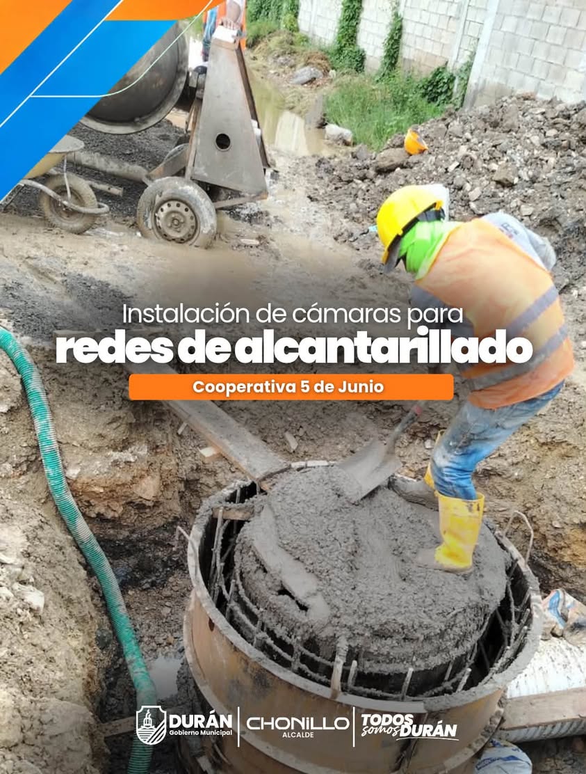 Durán instala cámaras en alcantarillado para mejorar servicios sanitarios