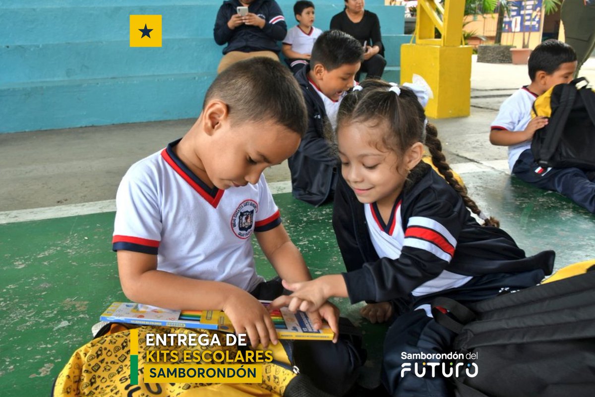 Entrega de kits escolares llega a la Mercedes de Jesús Molin en Samborondón