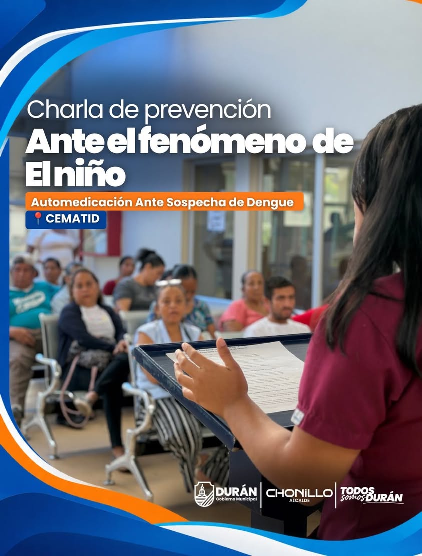 CEMATID dicta charla sobre prevención del dengue y riesgos de automedicación en Durán