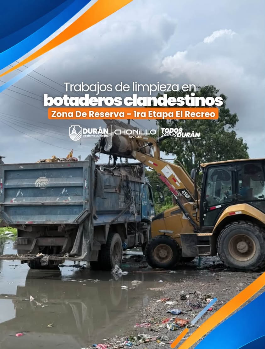 Municipio limpia botaderos clandestinos en 1ra etapa de El Recreo