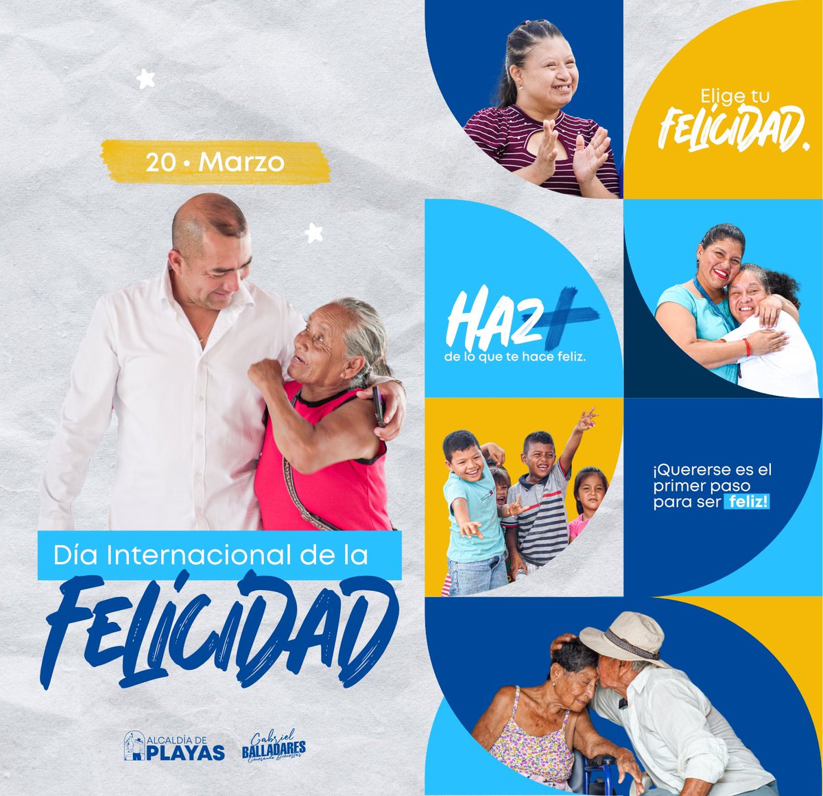 Playas celebra el Día Internacional de la Felicidad con enfoque en la gratitud