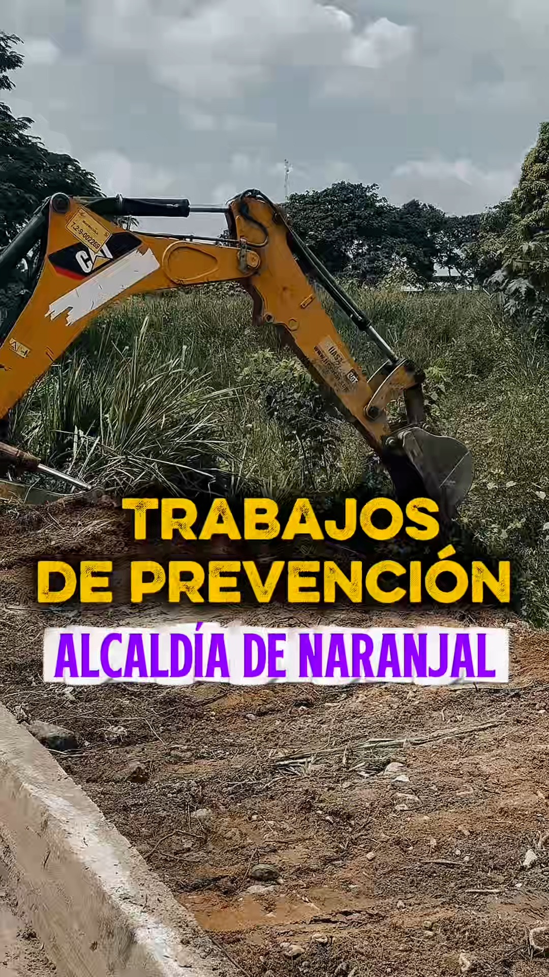 Alcaldía de Naranjal inicia limpieza del estero en Casa para Todos ante riesgo de El Niño