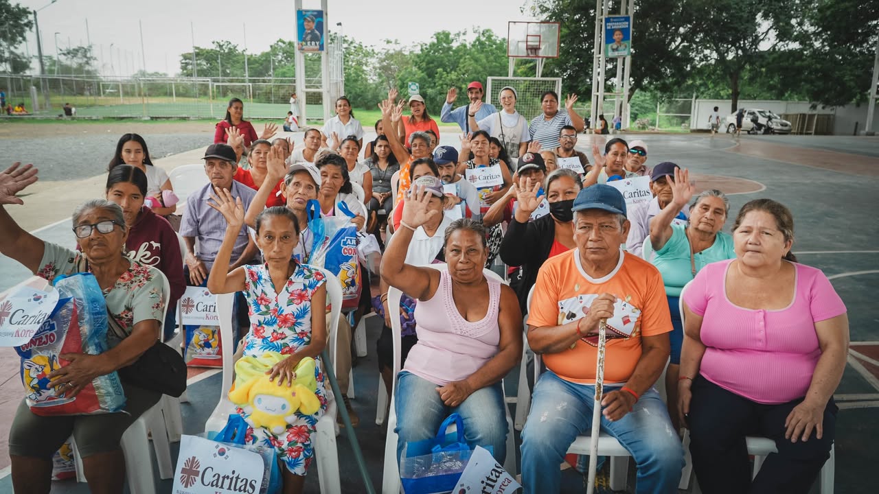 Pedro Carbo: 40 familias reciben raciones alimenticias gracias a las Hermanas de la Caridad