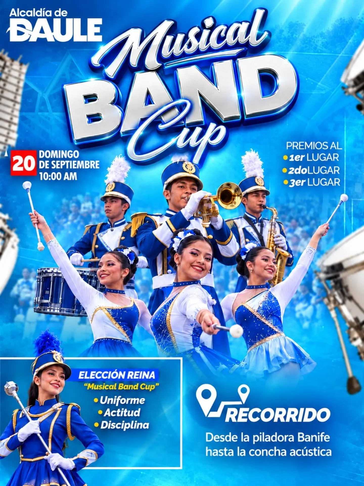 Daule vibra con el desfile de bandas: La Band Cup llega este domingo a las calles