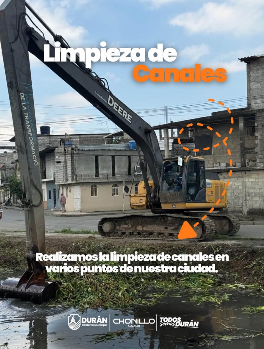 Municipio limpia canal en 3ra etapa de El Recreo para reducir riesgo de inundaciones