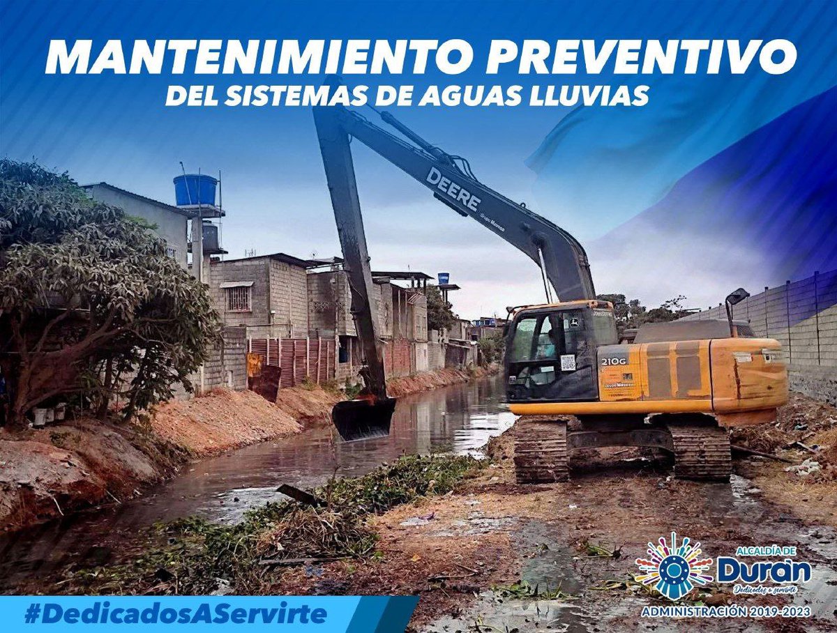 Mantenimiento preventivo en sistemas de aguas lluvias asegura drenaje rápido en Durán