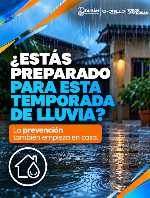 Municipio de Durán alerta a vecinos sobre riesgos y prepara equipos para emergencias