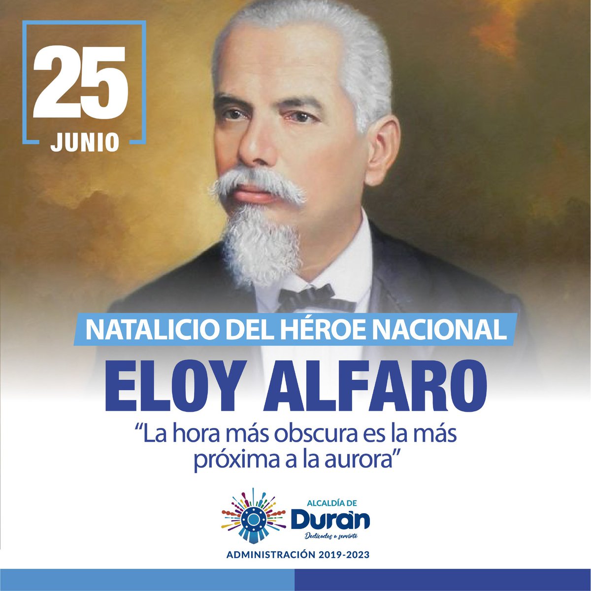 Durán rinde homenaje al General Eloy Alfaro en su natalicio