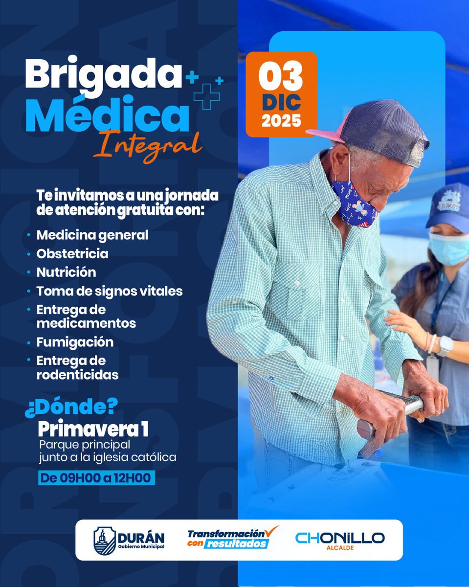 Brigada médica gratuita en Primavera 1 este 3 de diciembre