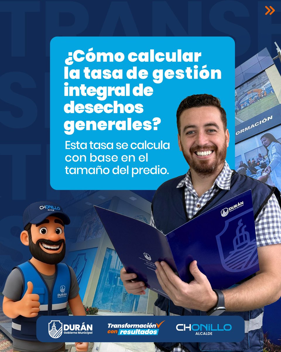 Municipio explica el cálculo de la Tasa de Gestión Integral de Desechos en Durán