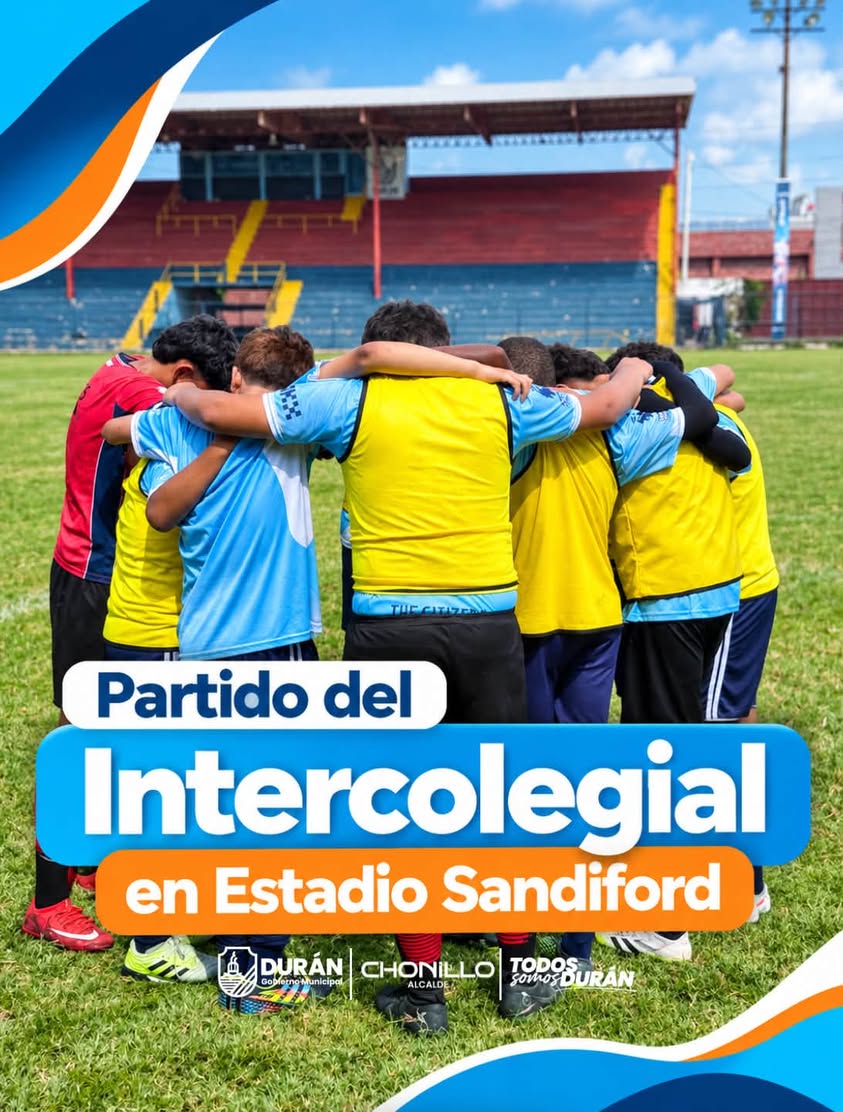 Fútbol intercolegial 'Todos Somos Durán' emocionó a Durán en el Estadio Sandiford
