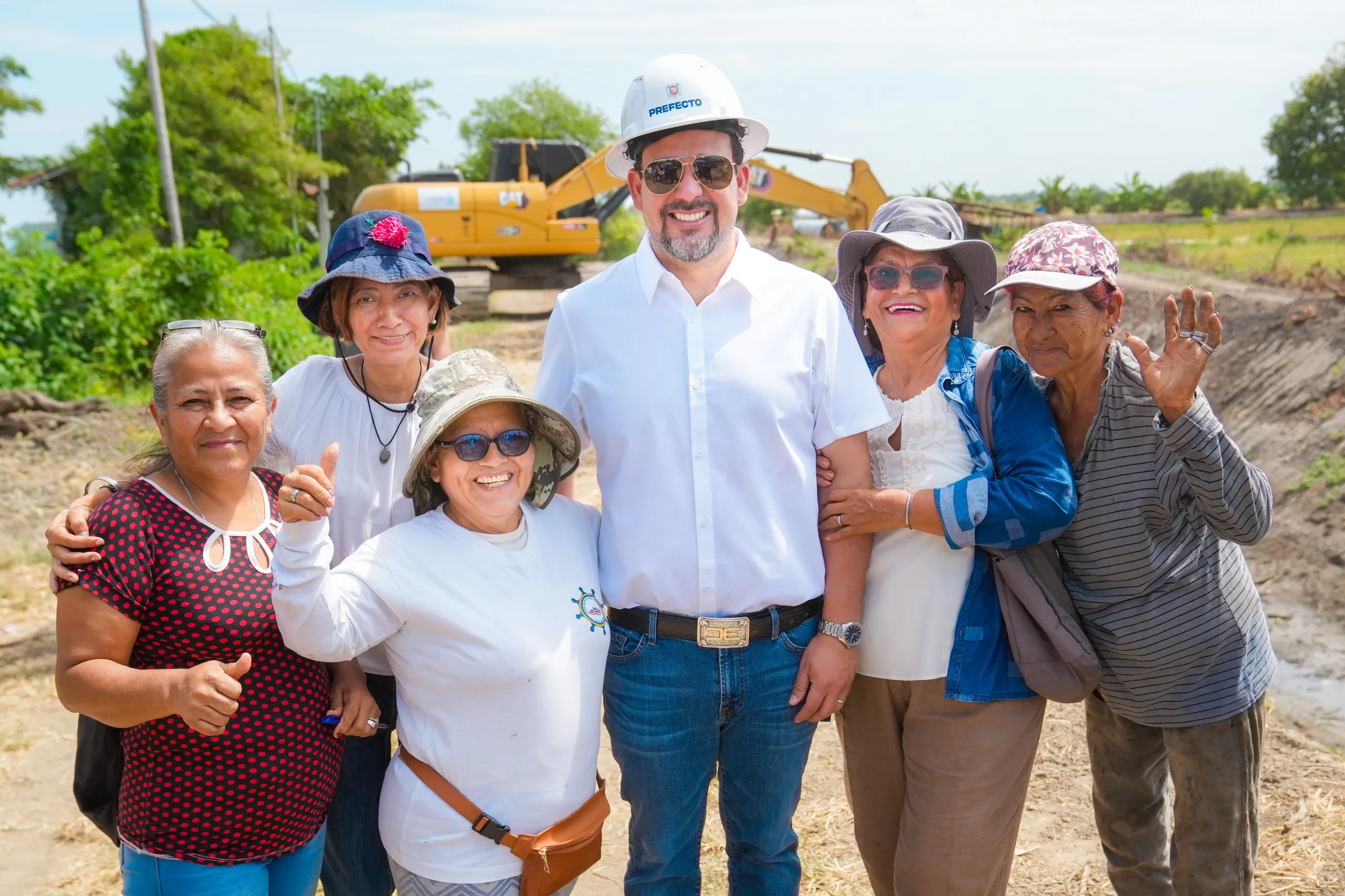 Prefectura del Guayas supervisa obras de drenaje en Durán ante alerta por El Niño