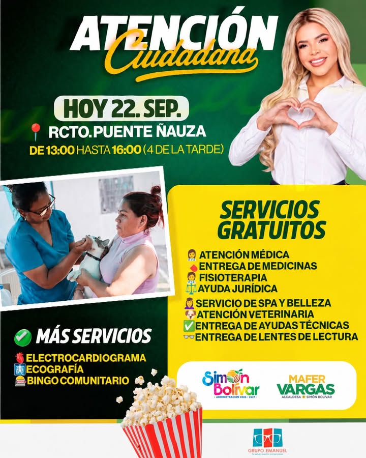 Simón Bolívar amplía sus servicios médicos y comunitarios con electrocardiograma y radiografía