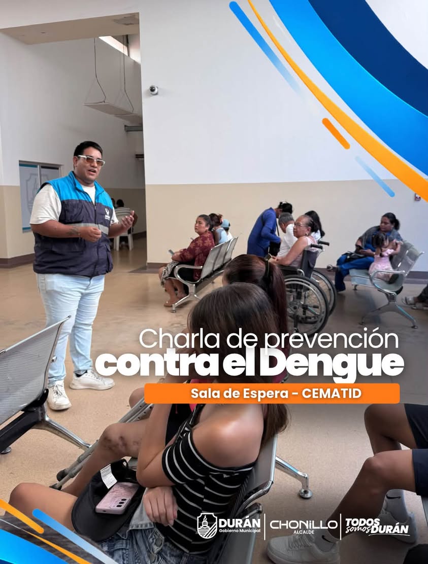 CEMATID Durán dicta charla para prevenir el dengue y eliminar criaderos de mosquitos
