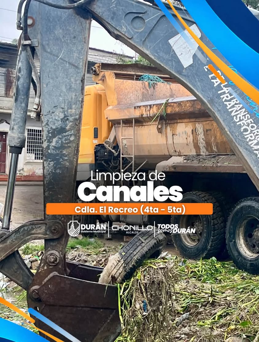 Municipio limpia canales en El Recreo para reducir riesgos de inundación