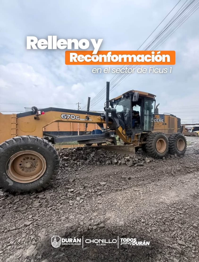Mejoran vías en Ficus 1 con relleno y reconformación para facilitar el acceso