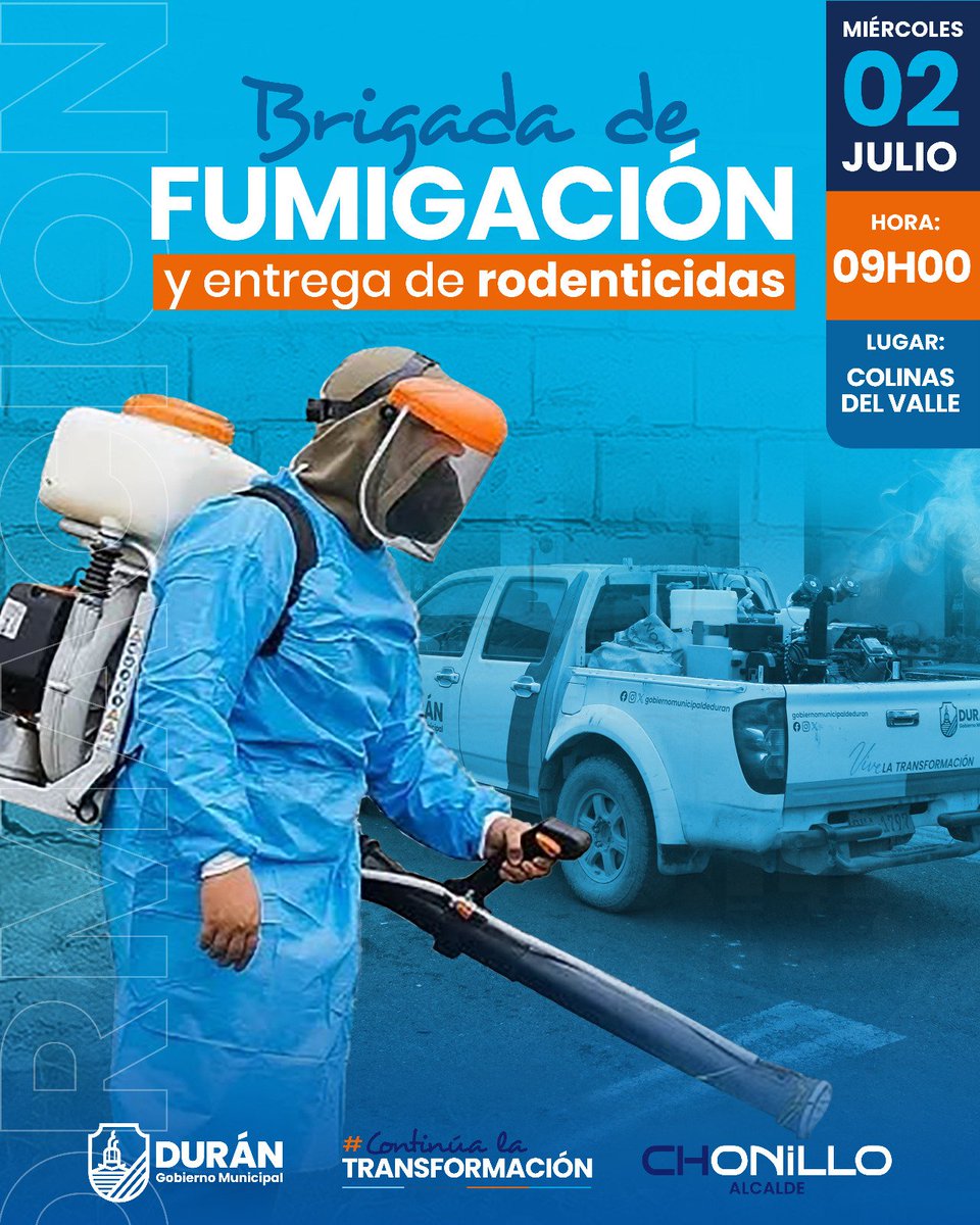 Brigada de fumigación y entrega de rodenticidas llega a Colinas del Valle