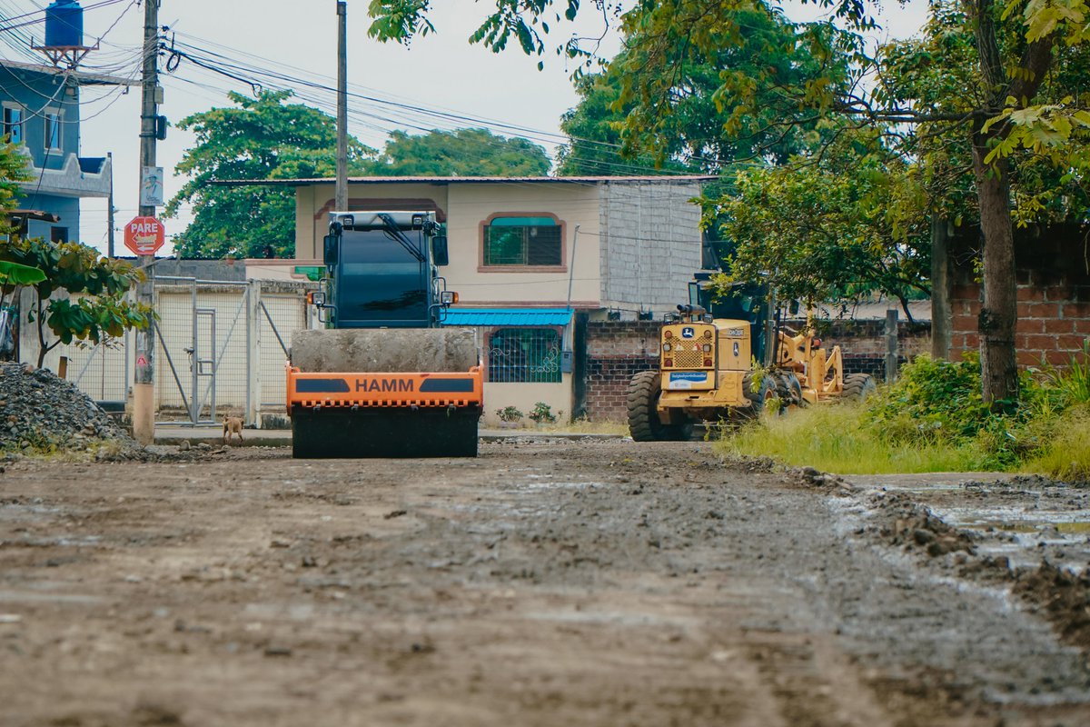 El Triunfo: Inician reconformación de calles en ciudadelas Unión y Progreso