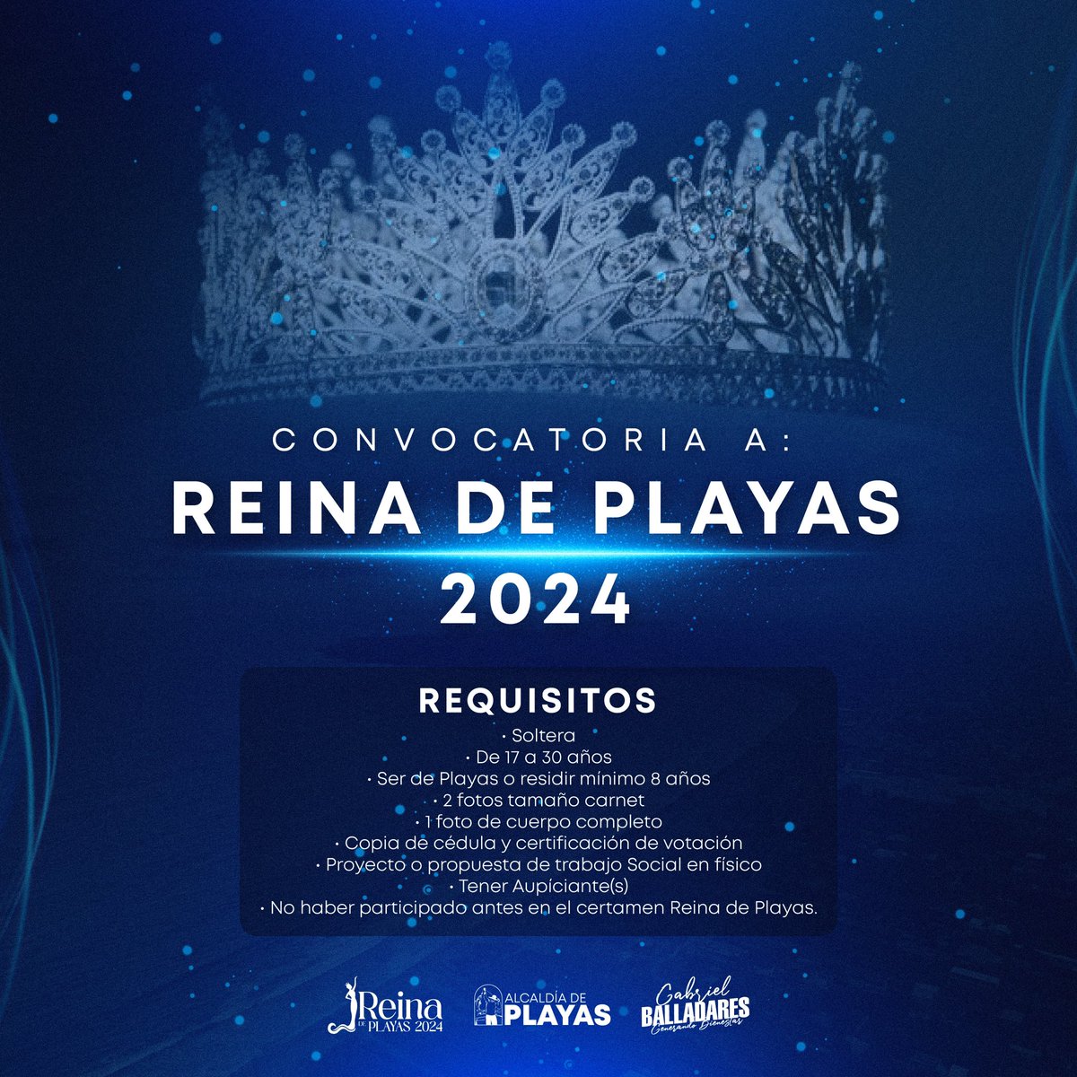 Playas abre inscripciones para elegir a la próxima Reina del cantón