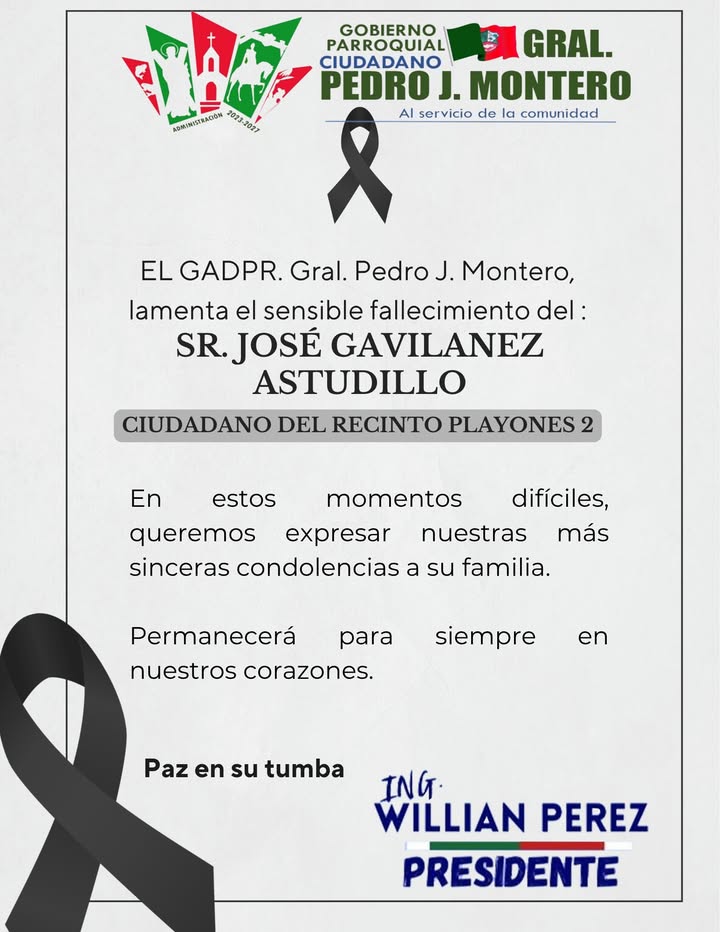 La junta de Boliche lamenta el fallecimiento del vecino José Gavilánez