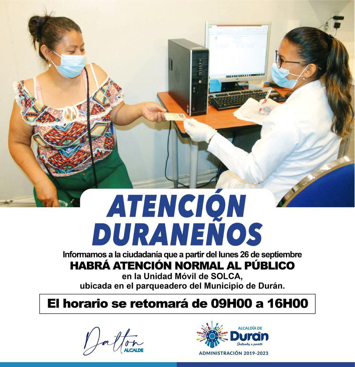 Unidad Móvil de salud reanuda atención normal en El Recreo desde este lunes