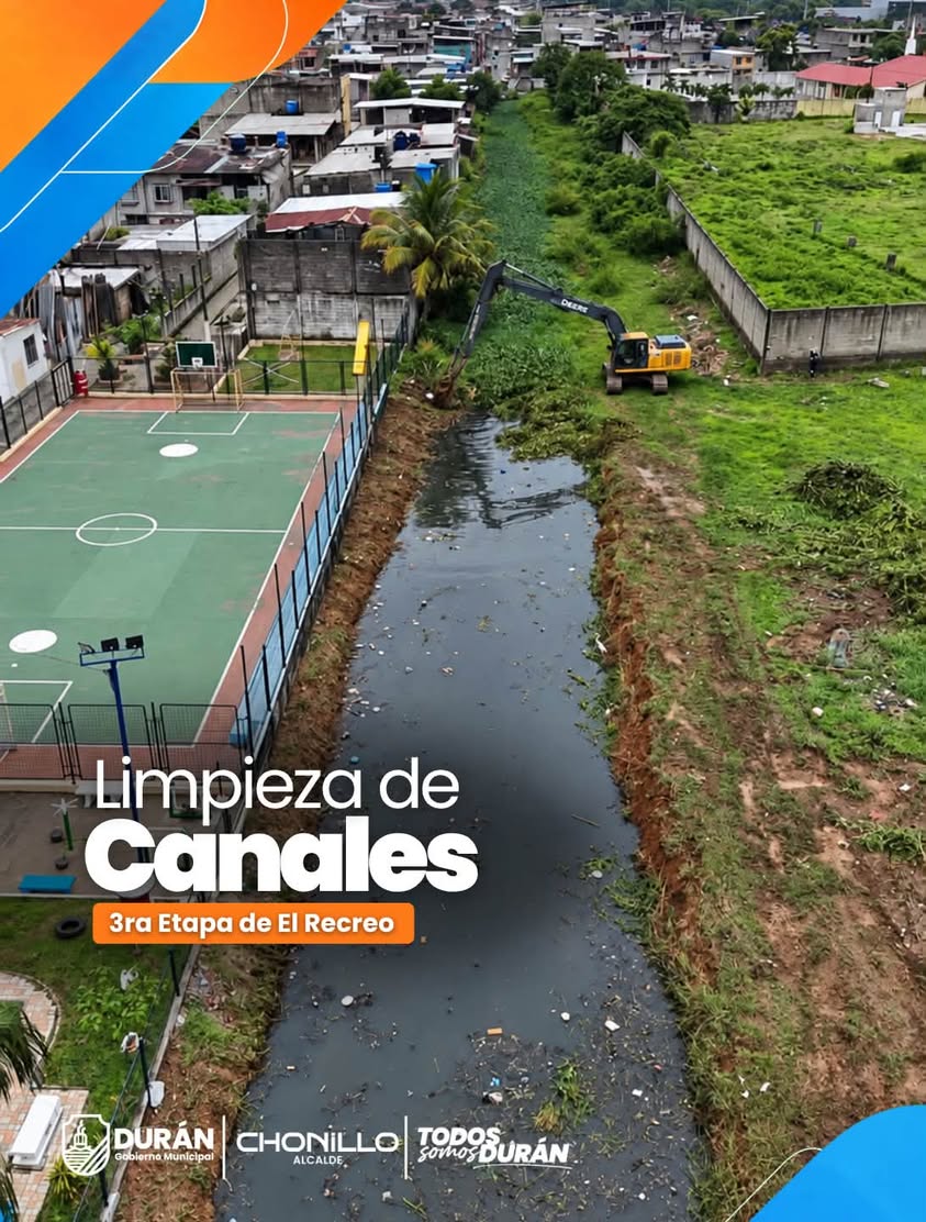 Municipio limpia más de 400 metros en canal de El Recreo para evitar inundaciones