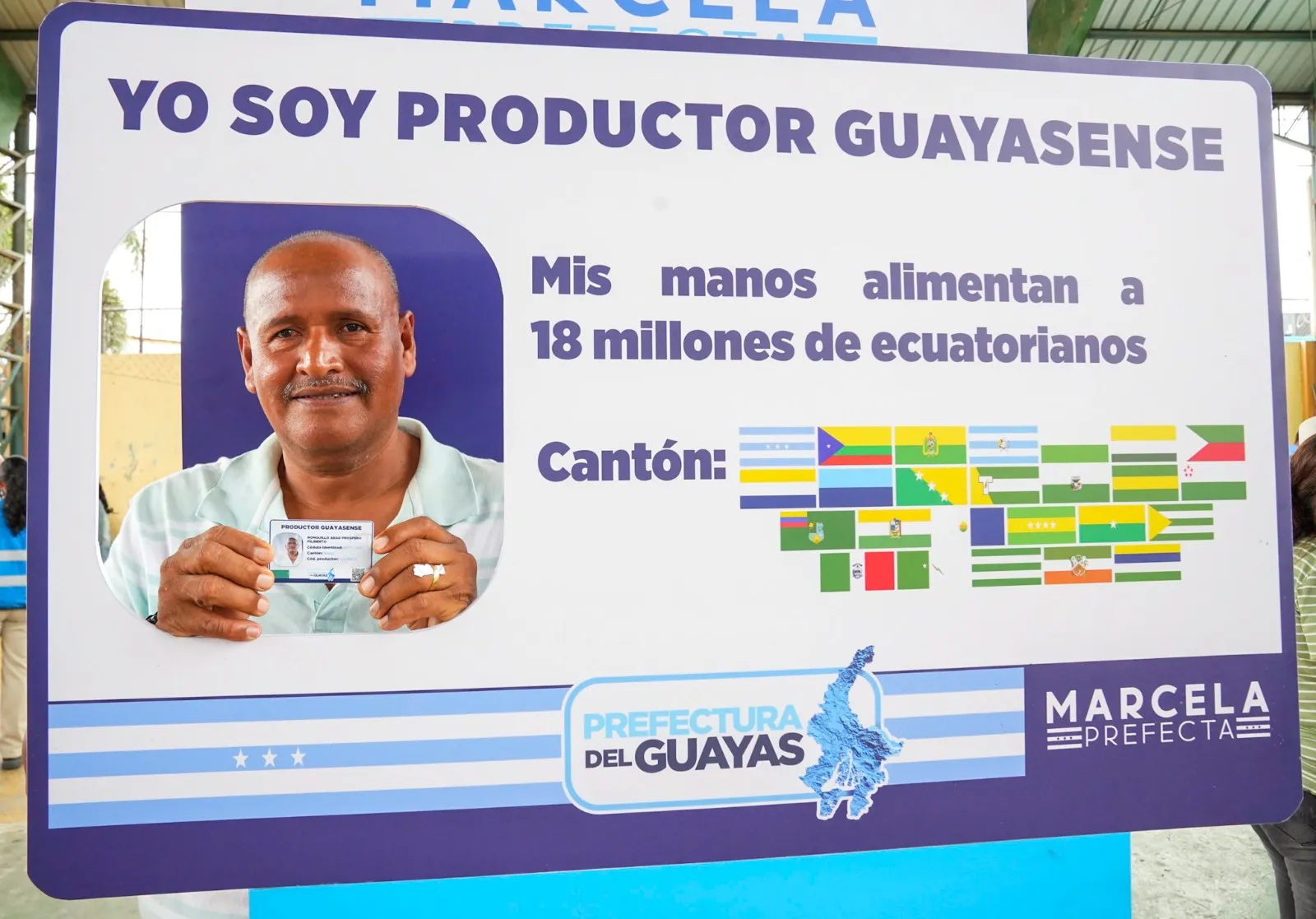 Brigada de la Prefectura del Guayas emite Carné del Productor en Isidro Ayora