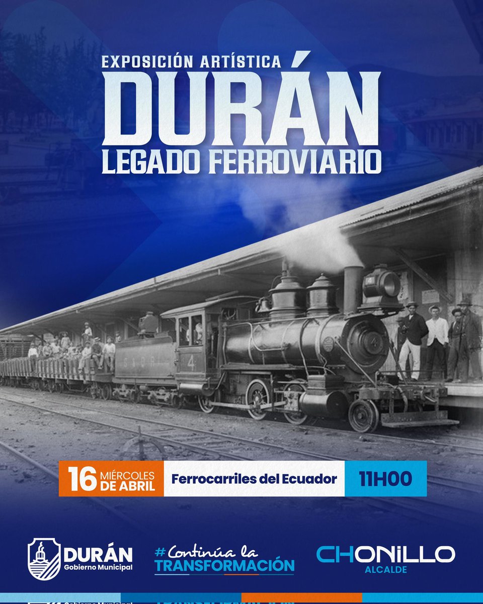 Durán celebra su identidad ferroviaria con exposición en la estación del tren