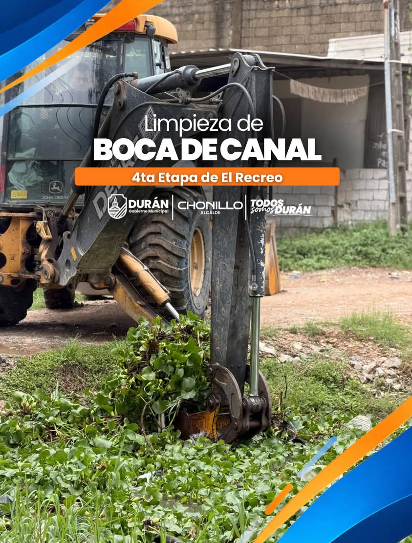 Municipio limpia canales en El Recreo para prevenir inundaciones invernales